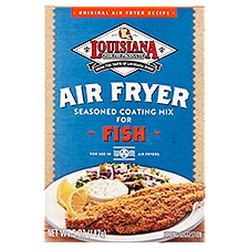 Louisiana Fish Fry Products Air Fryer Seasoned Coating Mix for Fish, 5 oz