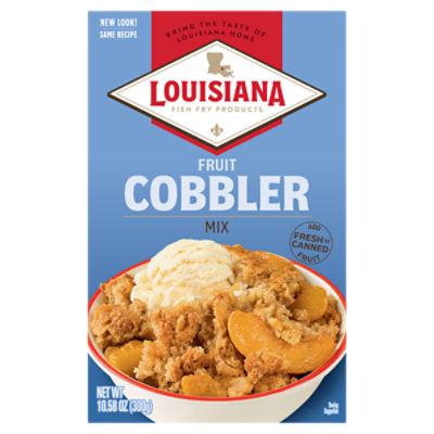 Louisiana Fish Fry Products Fruit Cobbler Mix, 10.58 oz, 10.58 Ounce