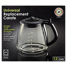 Café Brew Collection 12 Cups, Universal Replacement Carafe, 1 Each