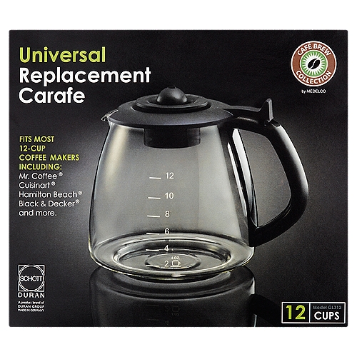 Café Brew Collection 12 Cups Universal Replacement Carafe