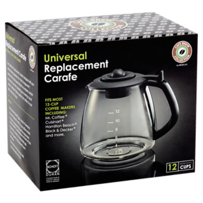 Coffee Machine Replacement 12-CUP Glass Coffee Carafe, Compatible With  12cups Black and Decker Coffee Pot Replacement