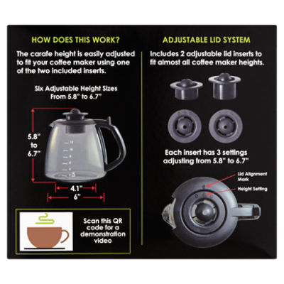Replacement Carafe for 12-Cup Coffee Maker