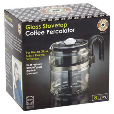 Stovetop Percolator Coffee Pot, Glass, 8 cup (40 oz) ? 