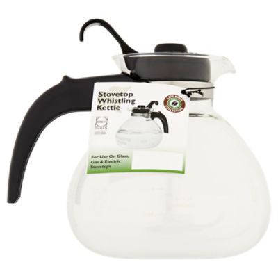 Glass Stovetop Whistling Tea Kettle Medelco Cafe Brew WK112 plus 2