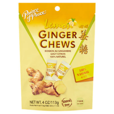 Prince of Peace Lemon Ginger Chews, 4 oz