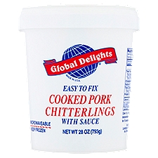 Global Delights Cooked Pork Chitterlings with Sauce, 28 oz