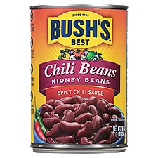 Bush's Best Spicy Chili Sauce, Chili Kidney Beans, 16 Ounce