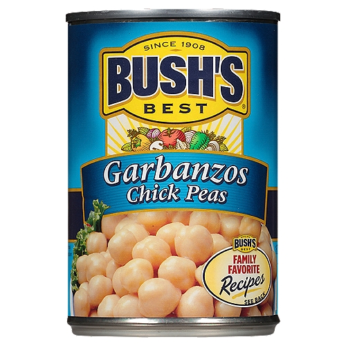 Bush's Garbanzo Beans 16 oz
Cooking and creativity go hand in hand. That's why Bush's Garbanzo Beans don't stop at offering plant-based protein and fiber - they open up a whole world of versatility and inspiration. And while some people call them ''chickpeas,'' everyone agrees they're delicious. Their hearty, nutty flavor makes them perfect in salads and stews, blended into hummus, fried as falafel and more. So even if you don't know exactly what your next creation is going to be, you can rest assured it's going to be great.