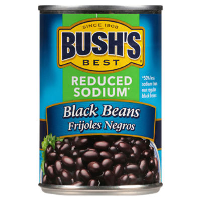 Bush's Reduced Sodium Black Beans 15 oz Fairway