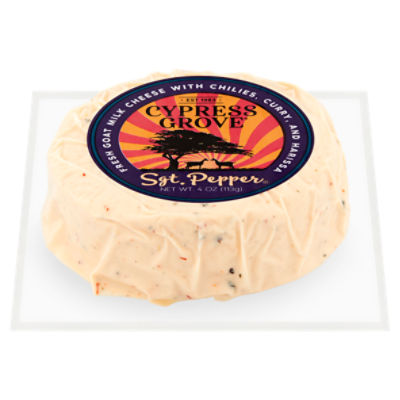 Cypress Grove Sgt. Pepper Fresh Goat Milk Cheese, 4 oz