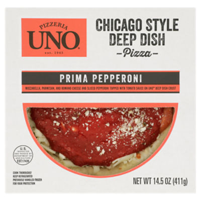 Uno Prima Pepperoni Chicago Style Deep Dish Pizza, 14.5 oz