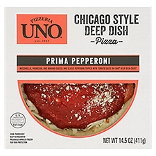Uno Prima Pepperoni Chicago Style Deep Dish Pizza, 14.5 oz, 14.5 Ounce