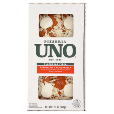 UNO Pepperoni & Mozzarella Flatbread Pizza, 12.7 oz - Price Rite