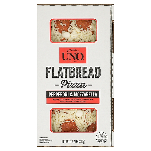 UNO Pepperoni & Mozzarella Flatbread Pizza, 12.7 oz