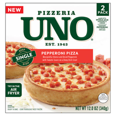 Pizzeria Uno Pepperoni Pizza, 2 count, 12.0 oz