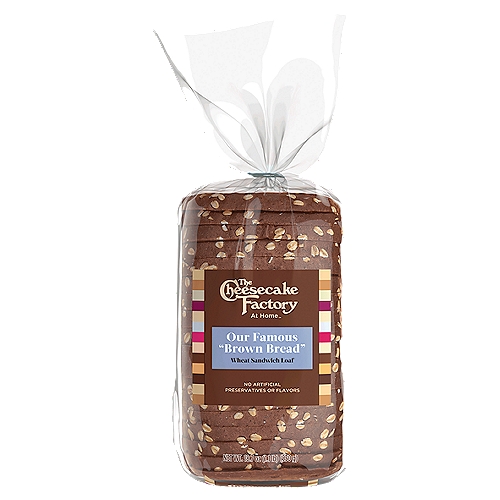 The Cheesecake Factory At Home Wheat Sandwich Loaf, 18.7 oz
The Cheesecake Factory's Famous “Brown Bread” is now available to enjoy at home! Sandwiches have never been more delicious!