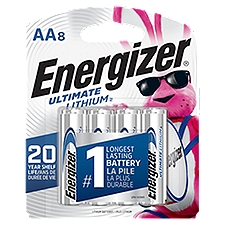 Energizer Batteries, Ultimate Lithium AA, 8 Each