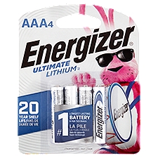 Energizer Ultimate Lithium 1,5V AAA Lithium Batteries, 4 count