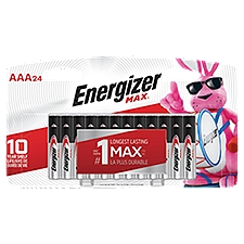 Energizer MAX Triple A, Alkaline Batteries, 24 Each
