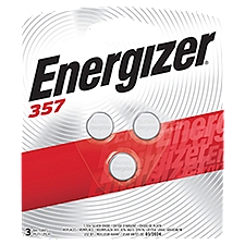 Energizer 357/303 Batteries (3 Pack), Button Cell Batteries