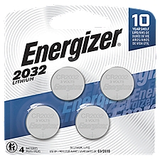 Energizer 3V Lithium Coin, Batteries, 4 Each