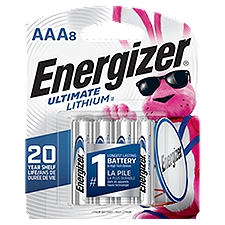 Energizer Ultimate Lithium AAA Batteries, 8 Pack, 8 Each