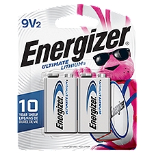 Energizer Lithium 9 Volt, Batteries, 2 Each