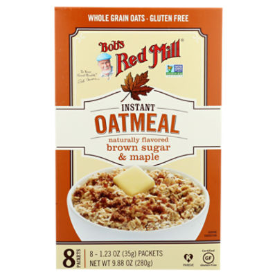 Better Oats Steel Cut Instant Oatmeal with Flax Seeds Maple and Brown Sugar  Packets (10 ct)