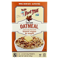 Bob's Red Mill Brown Sugar & Maple, Oatmeal Packets, 1.23 Ounce