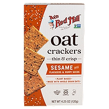 Bob's Red Mill Sesame Oat Crackers, 4.25 oz