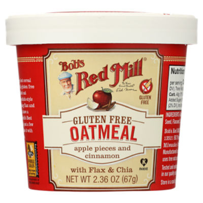 Bob's Red Mill Apple Cinnamon Oatmeal Cup, 2.36 oz