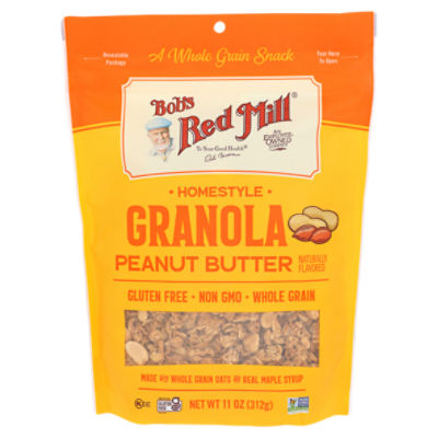 Bob's Red Mill Peanut Butter Homestyle Granola, 11 oz, 11 Ounce