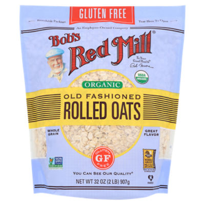Bob's Red Mill Organic Old Fashioned Rolled Oats, 32 oz ShopRite