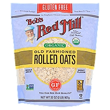 Bob's Red Mill Organic Old Fashioned, Rolled Oats, 32 Ounce