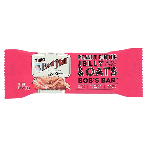 Bob's Red Mill Peanut Butter Jelly and Oats Bar, 1.76 oz