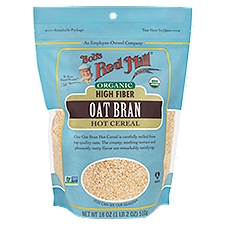 Bob's Red Mill Organic Oat Bran, Hot Cereal, 18 Ounce