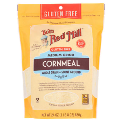 Bob's Red Mill Gluten Free Medium Grind Cornmeal, 24 oz