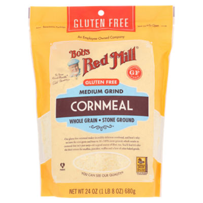 Bob's Red Mill Gluten Free Medium Grind Cornmeal, 24 oz ShopRite