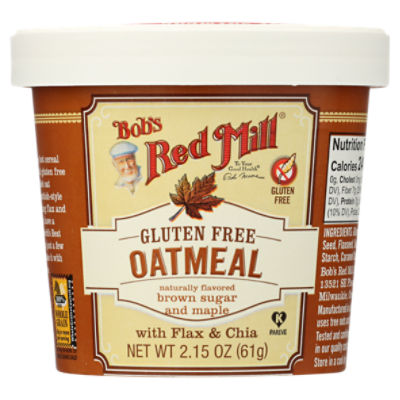 Bob's Red Mill Maple Brown Sugar Oatmeal Cup, 2.15 oz, 2.15 Ounce