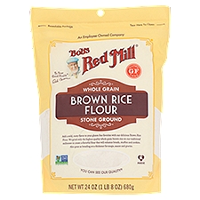 Bob's Red Mill Brown Rice Flour, Whole Grain Stone Ground, 24 Ounce