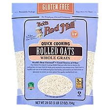 Bob's Red Mill Rolled Oats, Gluten Free Quick Cooking , 28 Ounce