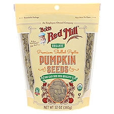 Bob's Red Mill Organic Premium Shelled Pepitas, Pumpkin Seeds, 12 Ounce