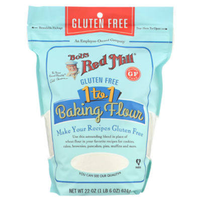 Bob's Red Mill Gluten Free 1-to-1 Baking Flour, 22 oz - Gourmet