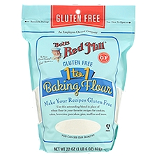 Bob's Red Mill Gluten Free 1-to-1, Baking Flour, 22 Ounce