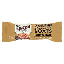 Bob's Red Mill Peanut Butter Chocolate and Oats Bar, 1.76 oz, 1.76 Ounce