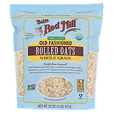 Bob's Red Mill Oats, Organic Old Fashioned Rolled, 32 Ounce
