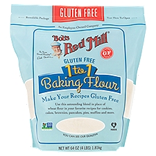 Bob's Red Mill Baking Flour Gluten Free 1 to 1, 64 Ounce