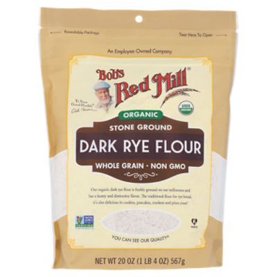 Bob's Red Mill Organic Dark Rye Flour, 20 oz