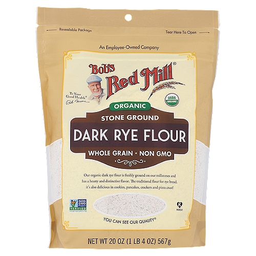 Bob's Red Mill Organic Dark Rye Flour, 20 oz