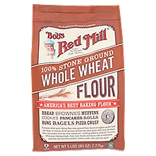 Bob's Red Mill Whole Wheat Flour, 5 Pound